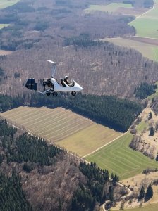 Tragschrauber-Ausflug nach Degerfeld