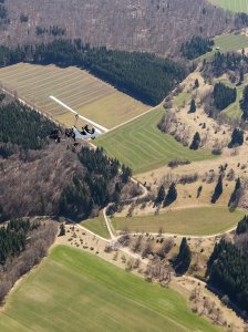 Tragschrauber-Ausflug nach Degerfeld