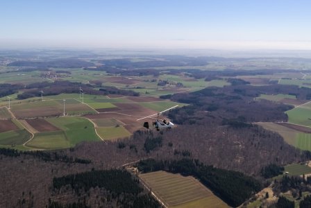 Tragschrauber-Ausflug nach Degerfeld